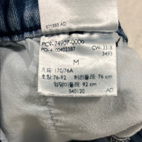 LEVI'S Distressed Stretch Comfort Men's Raw Hem Denim Shorts Size Medium 34” - Picture 12 of 12